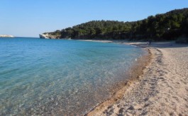 La spiaggia di Baia di Campi