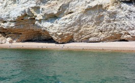 La spiaggia di Baia dei Gabbiani