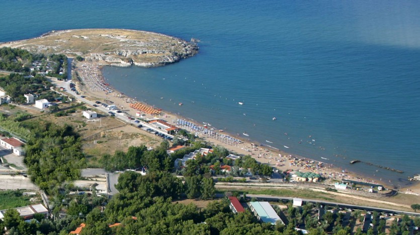 L'ampia spiaggia di Molinella