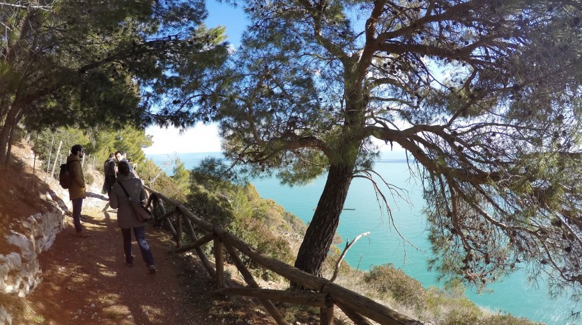 trekking sul sentiero dell'amore