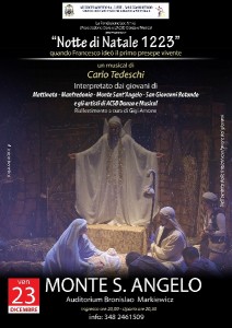 Notte di Natale 1223 @ Auditorium Beato Bronislao Markiewicz | Monte Sant'Angelo | Puglia | Italia